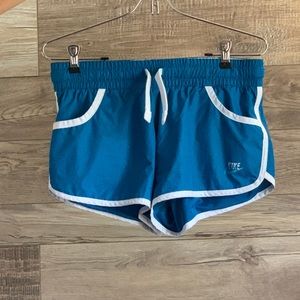 Blue nike water shorts